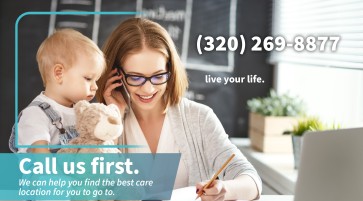Article image:  Call us first to find the best care location. (320) 269-8877 - CCM Health