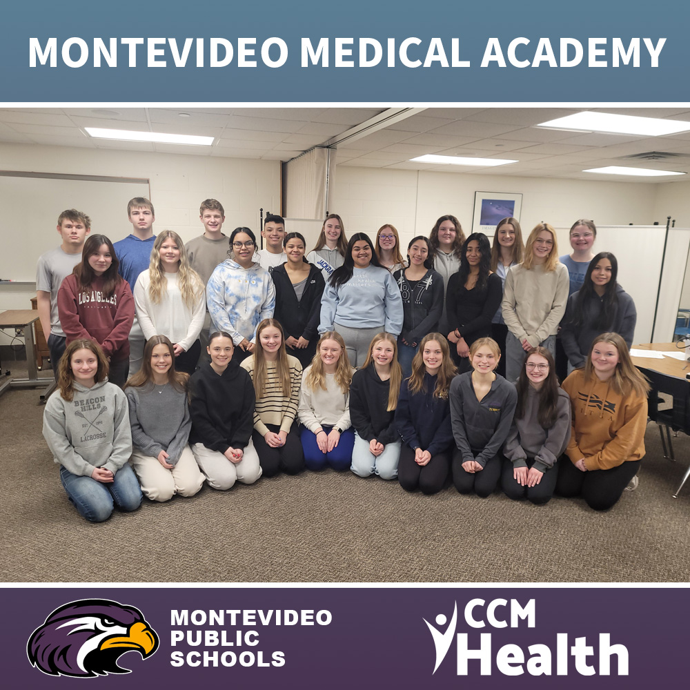 CCM Health, Montevideo Public Schools, and Others Recognized by the Minnesota Department of Health for Success of Montevideo Medical Academy