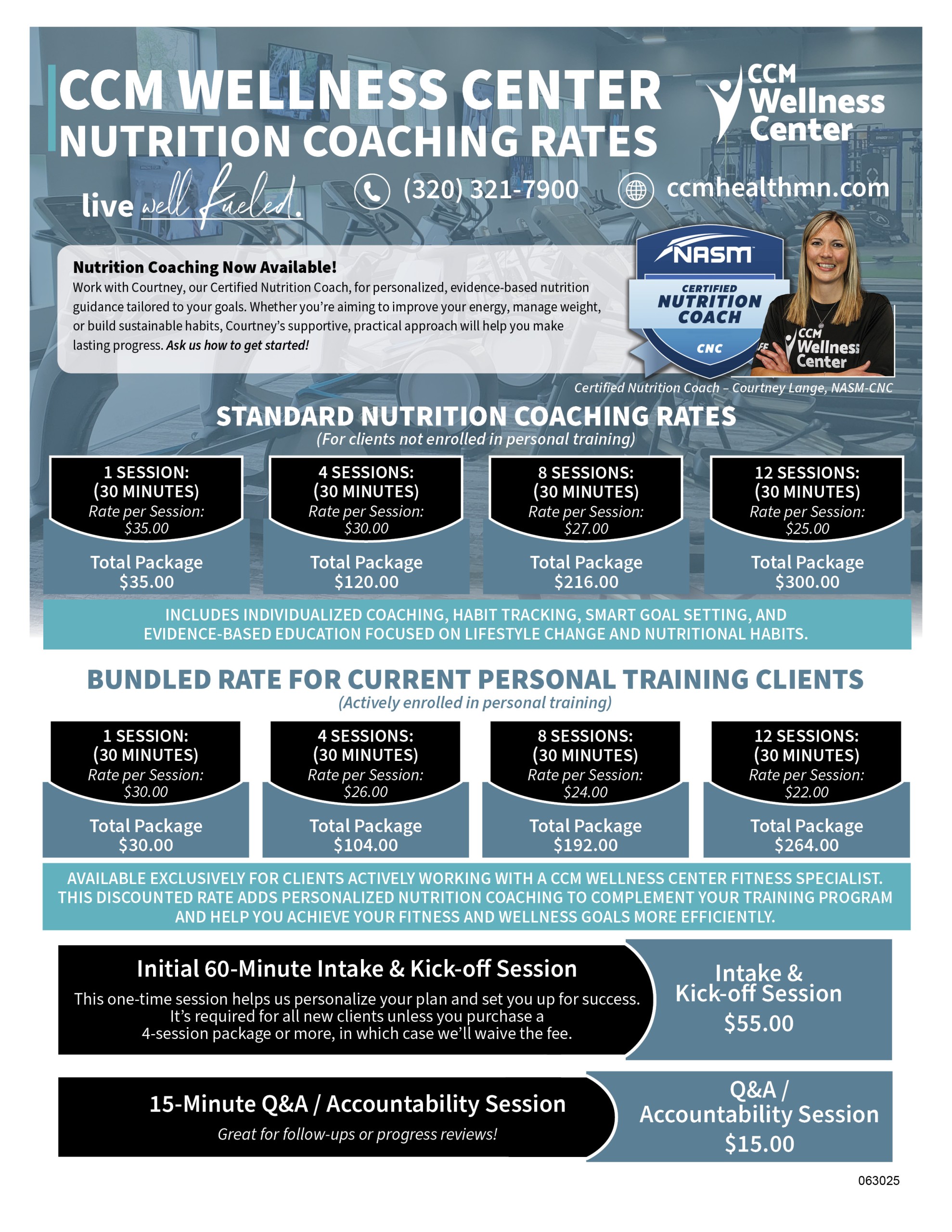 Nutrition Coaching - CCM Wellness Center
