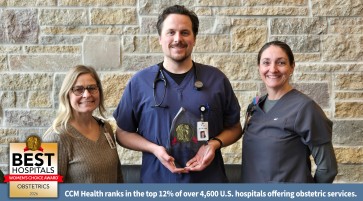 Article image:  CCM Health Receives the 2026 Women’s Choice Award® as One of America’s Best Hospitals for Obstetrics